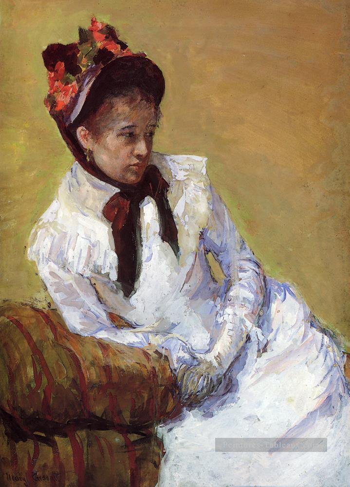 Portrait de l’artiste mères des enfants Mary Cassatt Peintures à l'huile